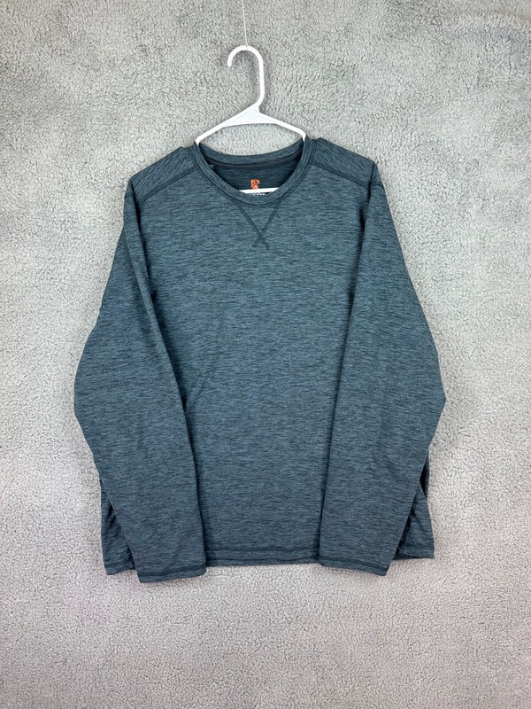 Rugged Elements Durable Utility Long Sleeve Shirt Men’s XL Gray Stretch Rugby gallery