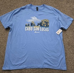 Carnival Cruise line Cabo San Lucas tee shirt NWT mens XXL 2XL blue