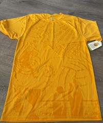 NWTS Holloway Mens Size Medium Gold Dry-Excel Short Sleeve Performance T-Shirt