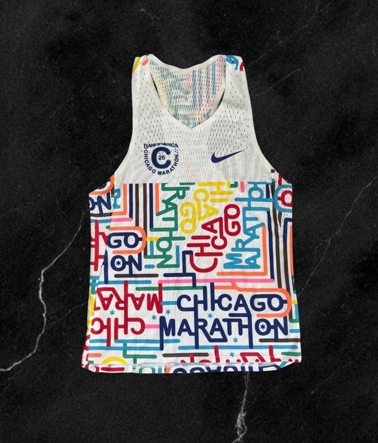Men Small Nike Aeroswift 'Chicago Marathon 2025 Racing Singlet Tank HQ4277-100