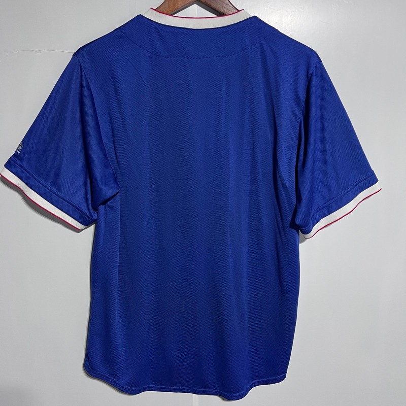Vintage Chicago Cubs Blue Button-Up Baseball Jersey True Fan Block-Letter gallery