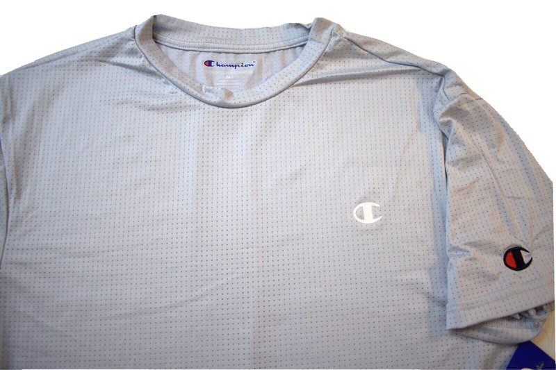 Champion Authentic Activewear Mens Light Gray Breathable Mesh Shirt NWT XL gallery