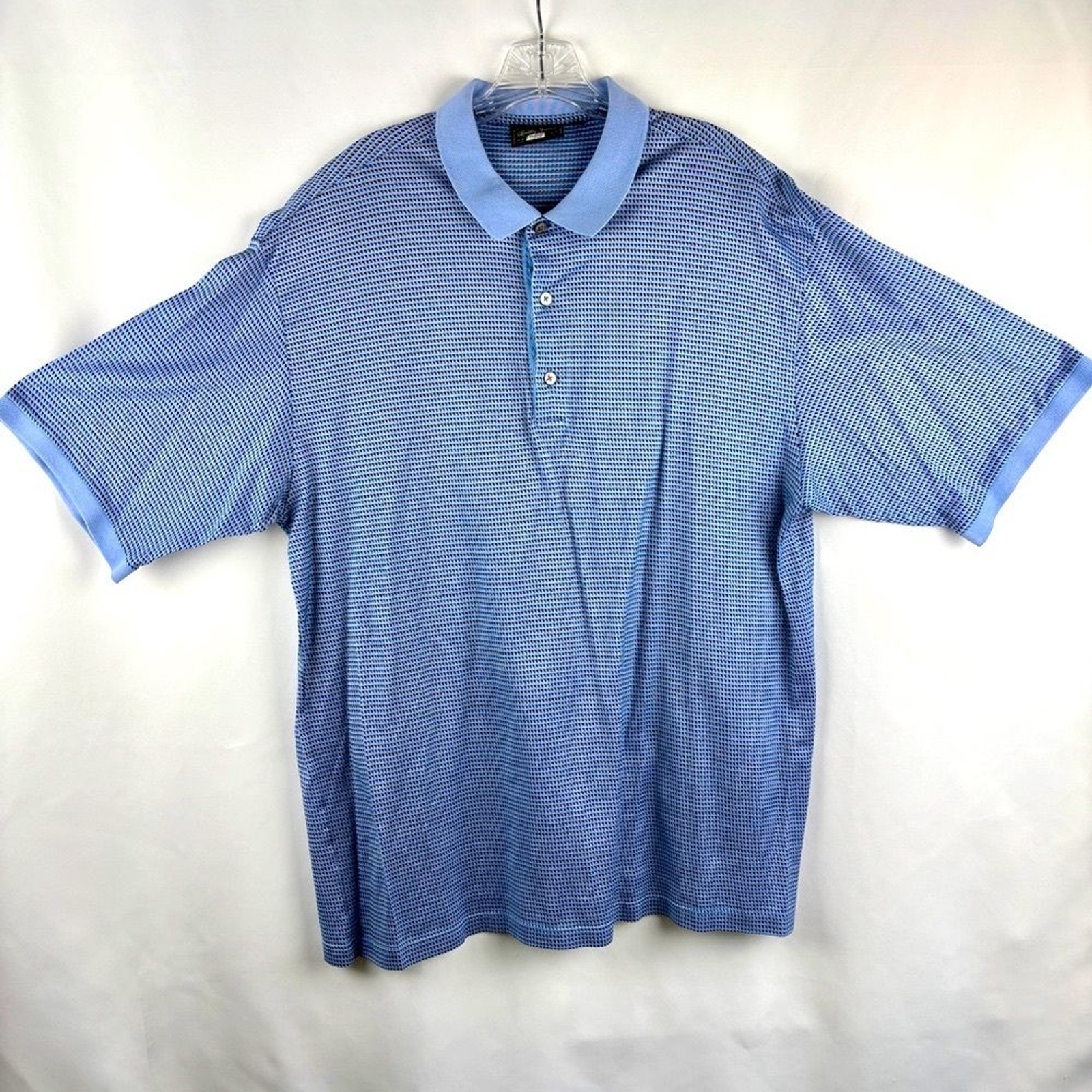Bobby Jones Collection Polo Blue and Black Shirt with Pocket - XL gallery