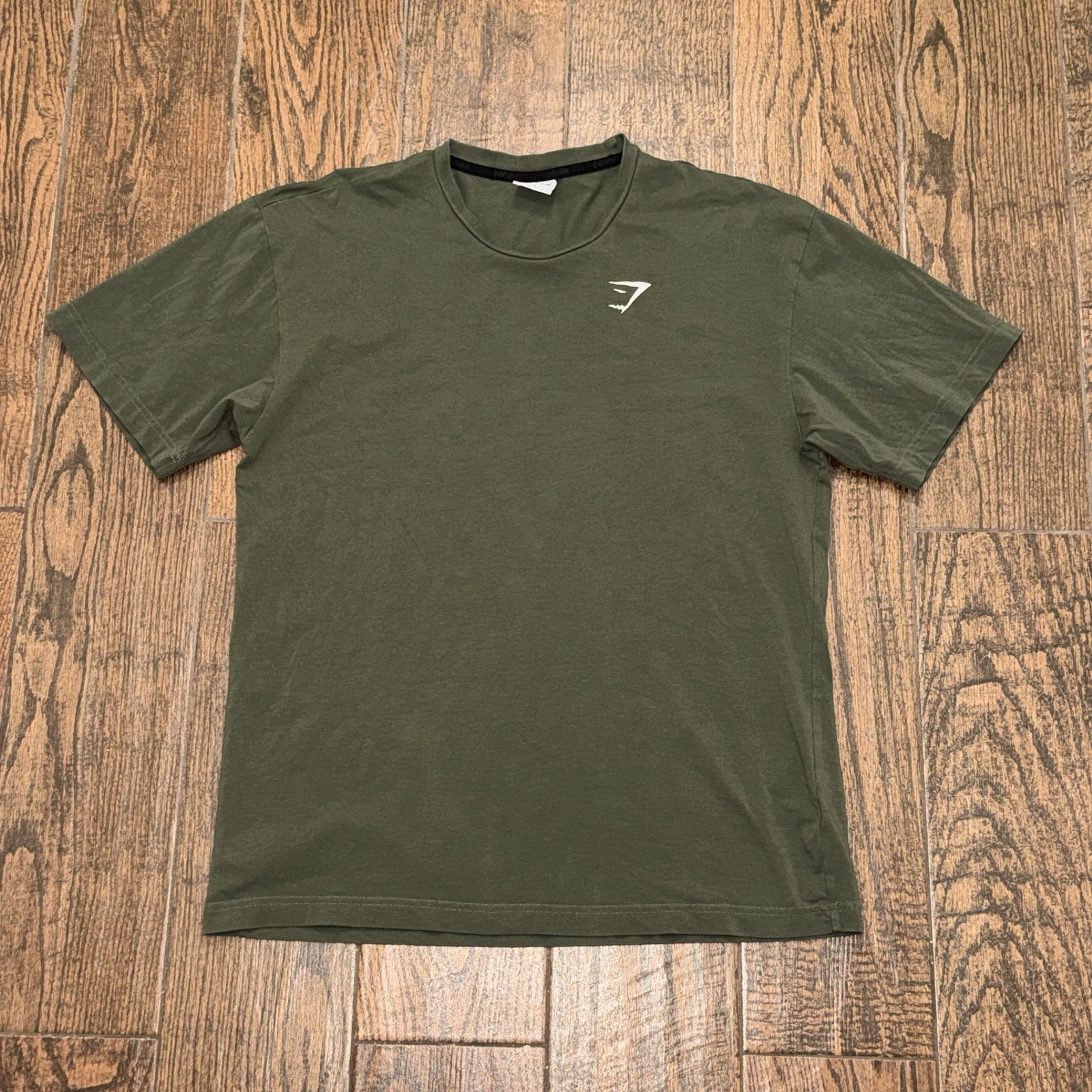 Gymshark Crest Essential Oversized Green Short Sleeve Crew T Shirt Size. Small gallery