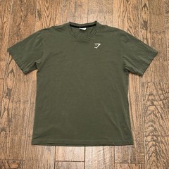 Gymshark Crest Essential Oversized Green Short Sleeve Crew T Shirt Size. Small
