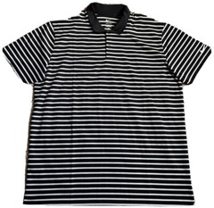 NIKE Men’s GOLF DRI-FIT VICTORY STRIPE POLO SHIRT Black Gray DH0835-010 X Large