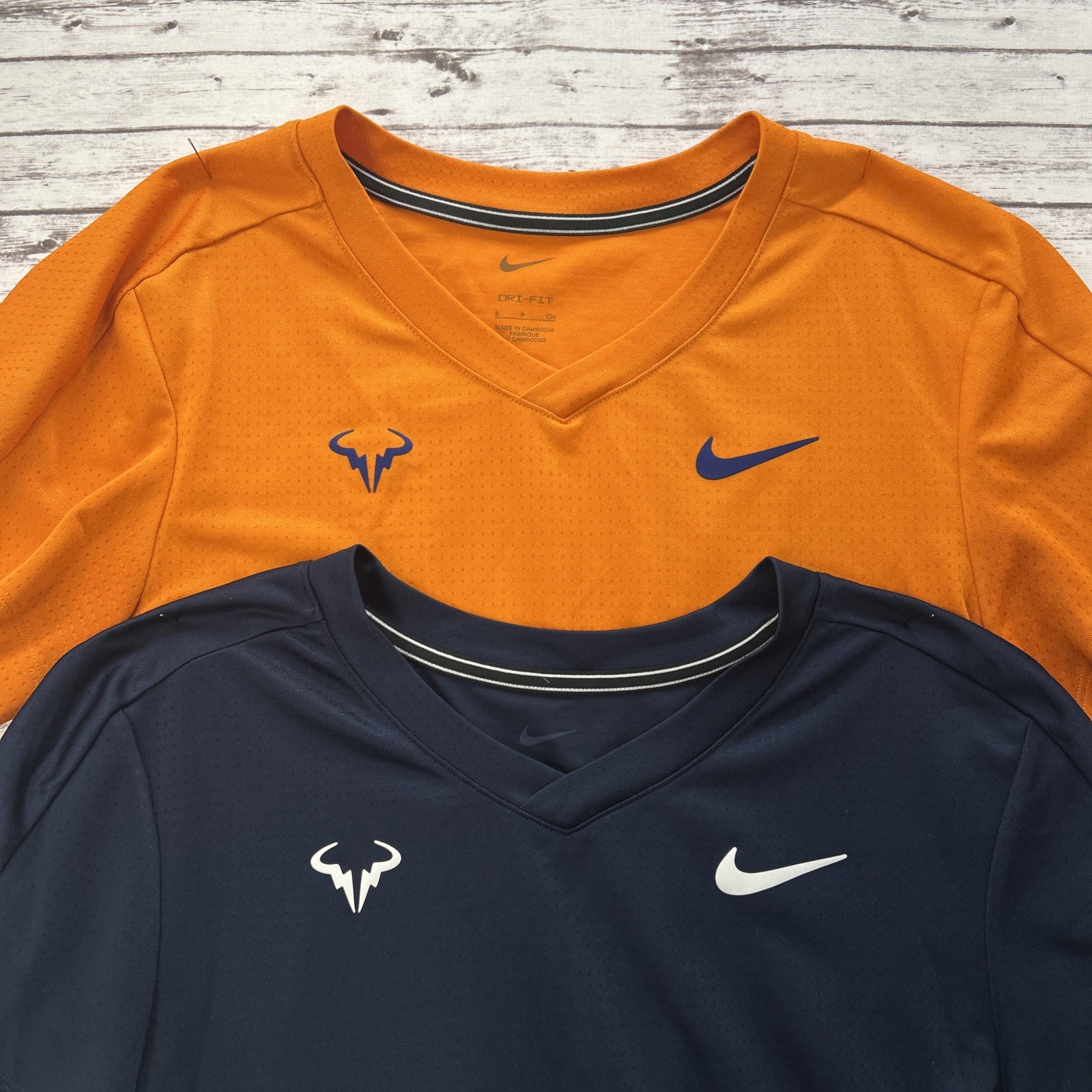 LOT OF 2 Nike Rafa Challenger Dri Fit Athletic Tennis Shirt Men's Small CV2572 gallery