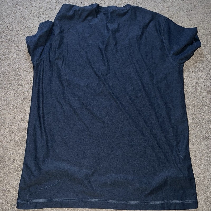 Vuori Strato Tech Tee Mens Medium Navy Heather Stretch Performance T-Shirt gallery
