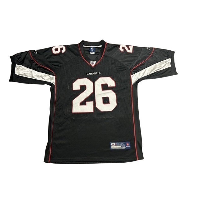 VTG Reebok Arizona Cardinals Jersey Mens 52 Black EXCELLENT Beanie Wells 26 NFL gallery