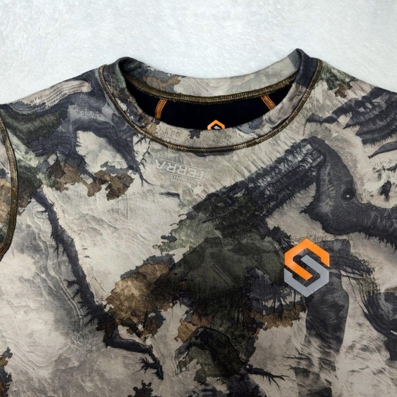 ScentLok Shirt Mens M Camo Long Sleeve Fleece Thermal Hunting Stretch Base Layer gallery