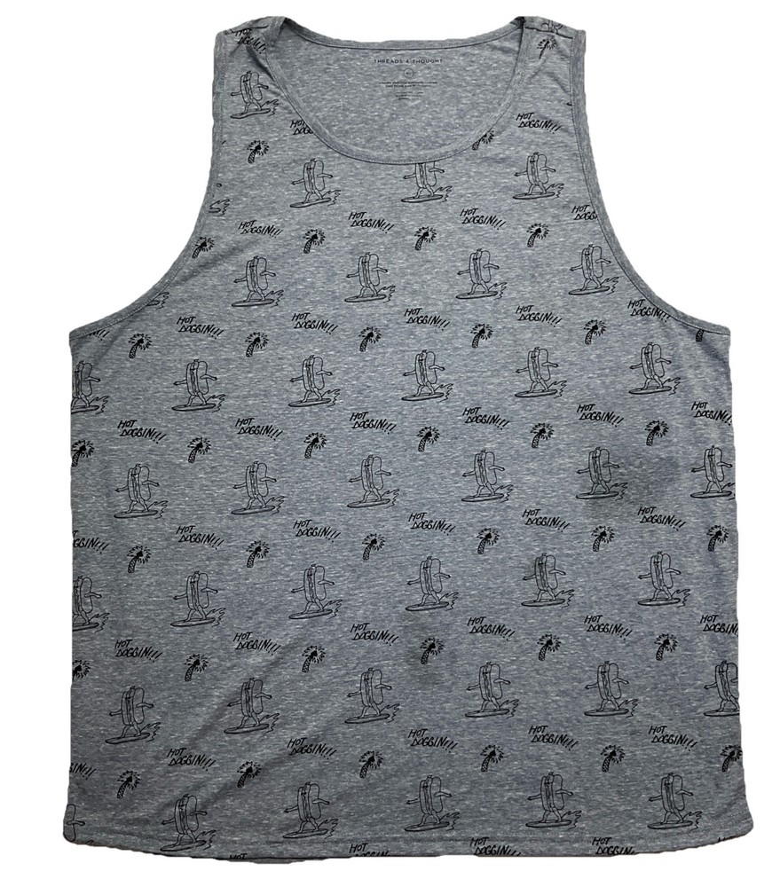 threads 4 thought Men’s Gray Tank Top Size XL
