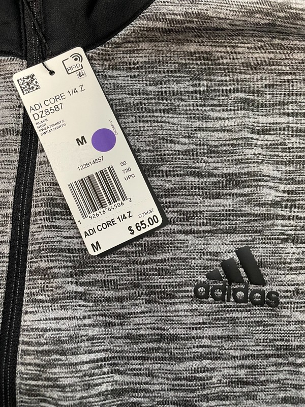 adidas Golf Jacket Mens Quarter Zip Pullover UV Protection Black Small or Medium gallery