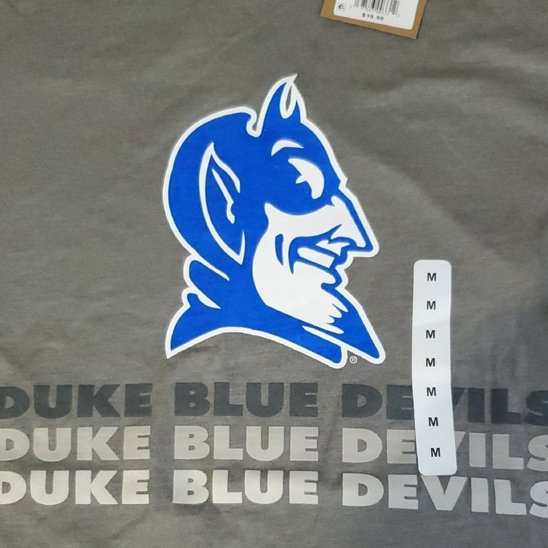 Rivalry Threads NWT Duke University Blue Devils Gray T-shirt Size Med gallery