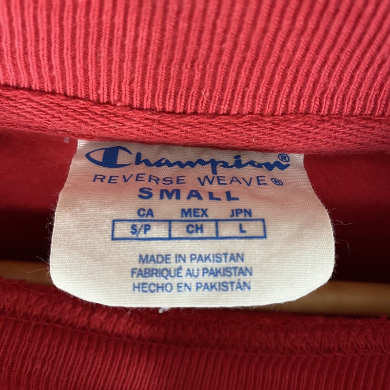 Champion Reverse Weave Red Sweatshirt Men's S Small gallery