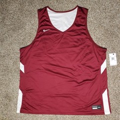 Nike Reversible Basketball Practice Mesh Jersey Mens 3XL Maroon White CQ4358-612