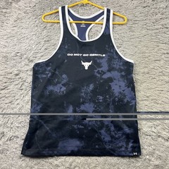 Under Armour Project Rock Mesh Tank Top Shirt Mens Small Do Not Go Gentle