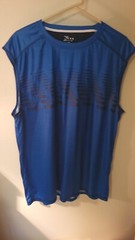 PBX Pro Sleeveless Tank Mens 2XL Blue Marled Black Detail
