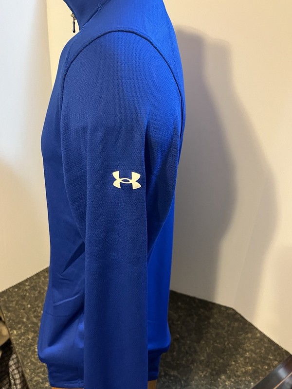 Under Armour Men’s LS 1/4 Zip Pullover Blue Polyester Small - NWT gallery