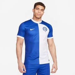 NWT Nike Men’s 2XL Atletico Madrid Blue White Stadium Away Soccer Jersey LA Liga