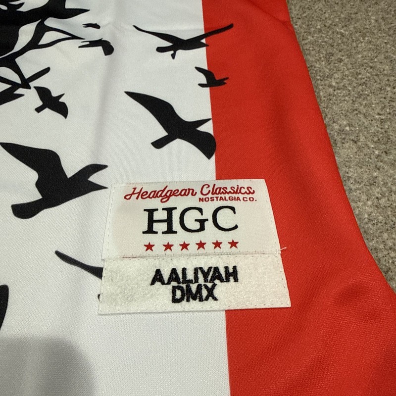 Headgear Classics - AALIYAH x DMX Basketball Jersey, White, Size M, NWT! gallery