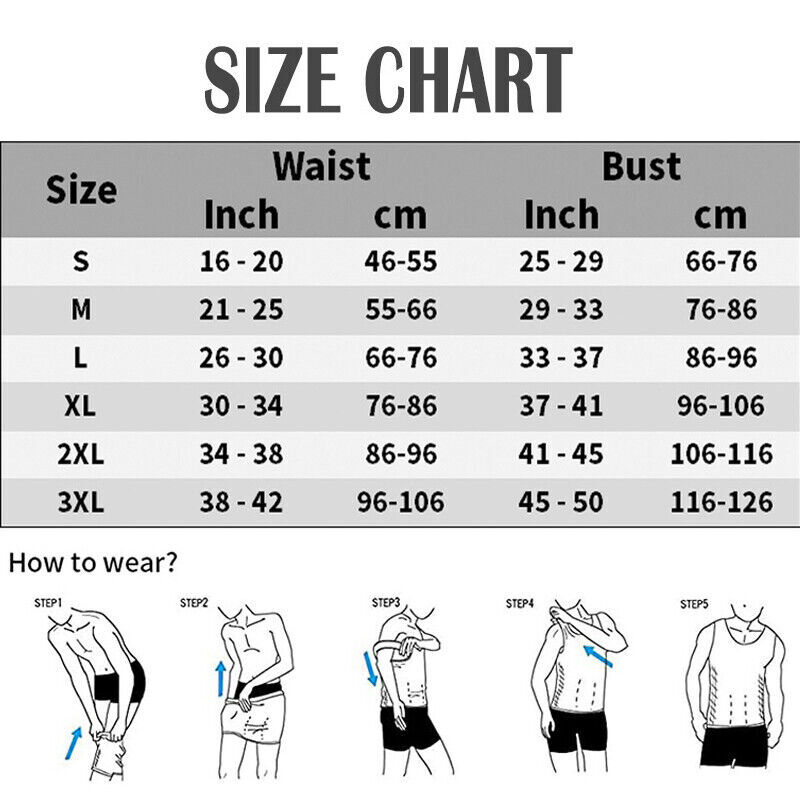 Mens Compression Shirt Sleeveless Body Shaper Base Layer Slim Tank Top Vest US gallery