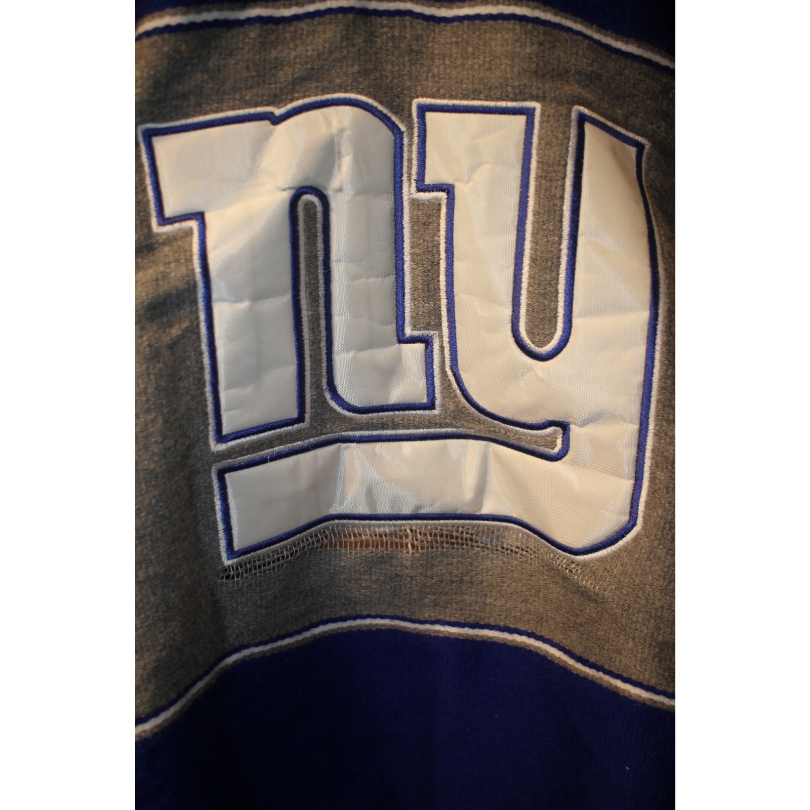 Vintage New York Giants NFL Fleece Poncho / Throw Blanket gallery