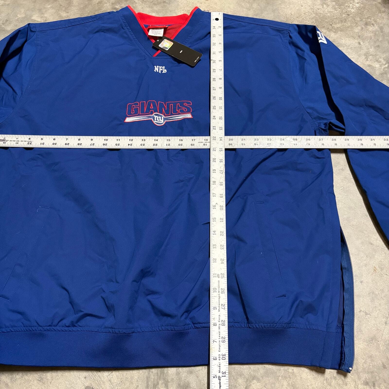 Vintage New York Giants Embroidered XXL Windbreaker NWT gallery