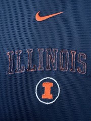 Nike Dri Fit Men’s Team Sleeveless Shirt Navy Crew Size XL Illinois