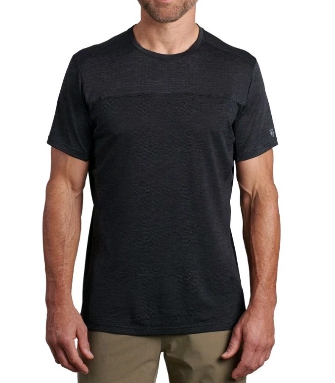 Kuhl Engineered Krew T-Shirt Dark Gray Mens L Short Sleeve Performance gallery