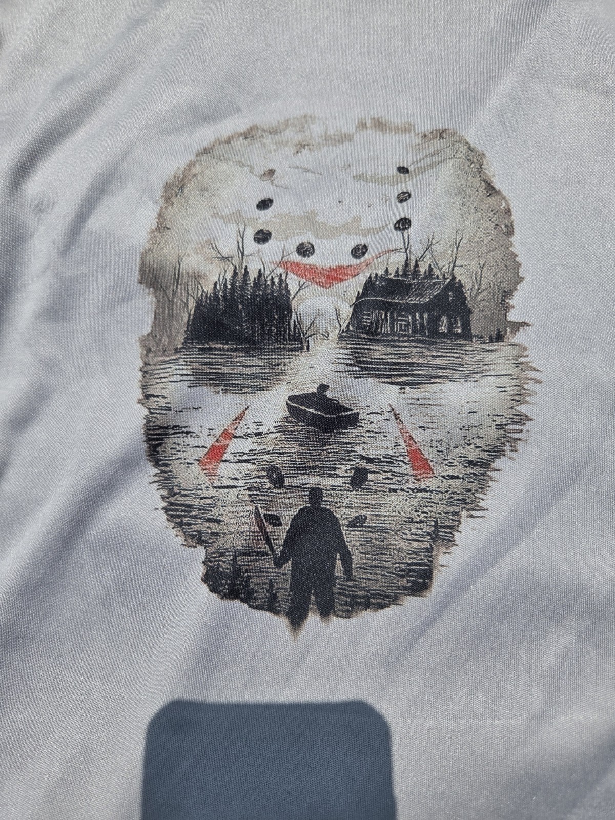Pro Player Moisture Wicking Polyester Tank Top Gray L Jason Voorhees Graphic gallery