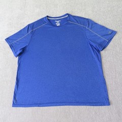 Champion Vapor Shirt Mens 2XL Blue Athletic Performance Short Sleeve Gym Outdoor