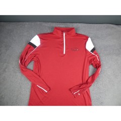 Colosseum Arkansas Razorbacks Mens Large Red Quarter Zip Pullover Shirt