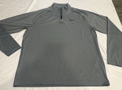 Nike Dri-Fit Men’s Ready 1/4 Zip Long Sleeve Sweater, Large, Gray , DV9811-011