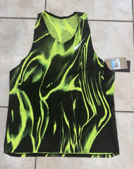 NWT Nike Dri-Fit ADV Running Singlet Tank HV2643-702 Volt Black Mens Size M $100