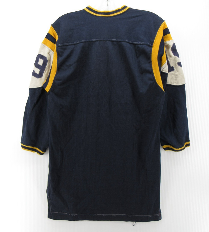 VINTAGE Russell Southern Jersey Men 40 Blue Gold Football 60s 50s High School * gallery