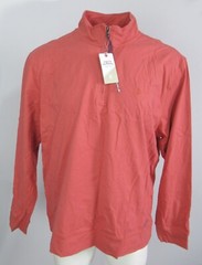 Izod 1/4 Zip Pullover Men’s Size 2XL Saltwater Relaxed Classics Mineral Red