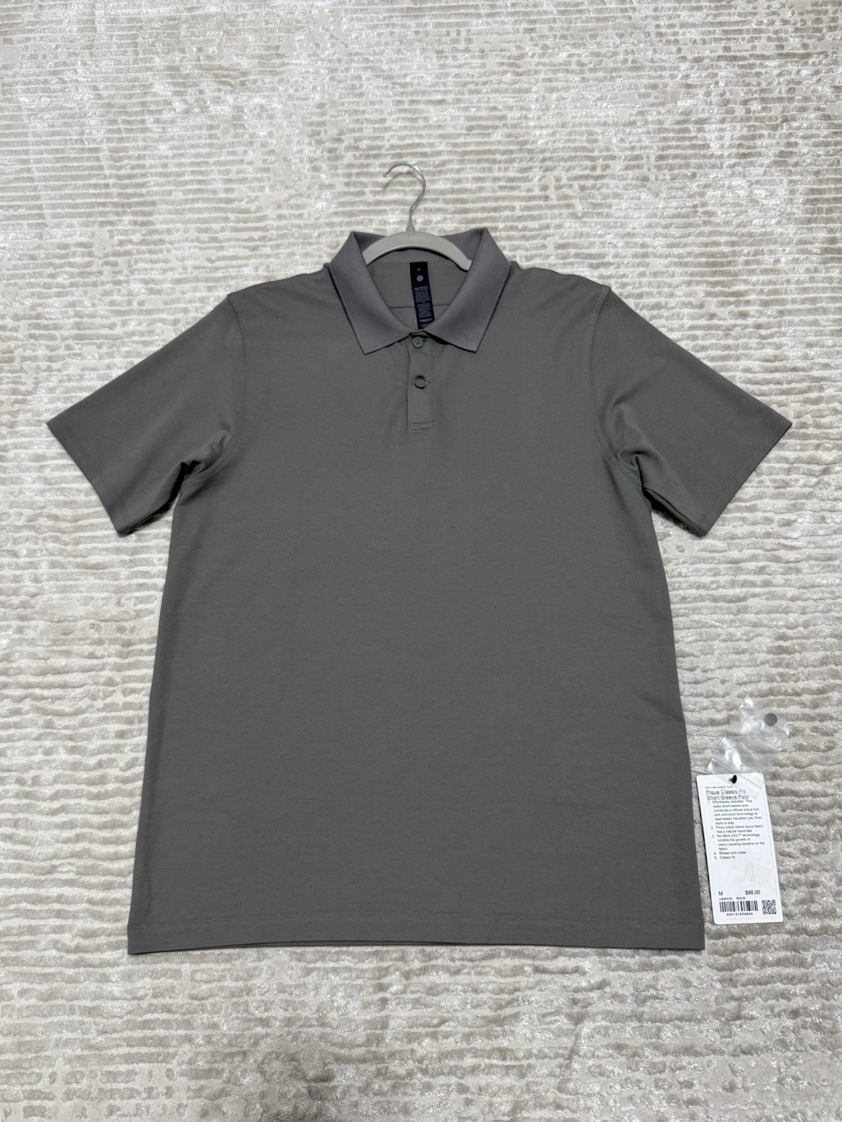 Lululemon Pique Classic Fit Short Sleeve Polo T Shirt Rover - Medium gallery