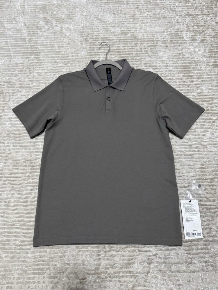 Lululemon Pique Classic Fit Short Sleeve Polo T Shirt Rover - Medium