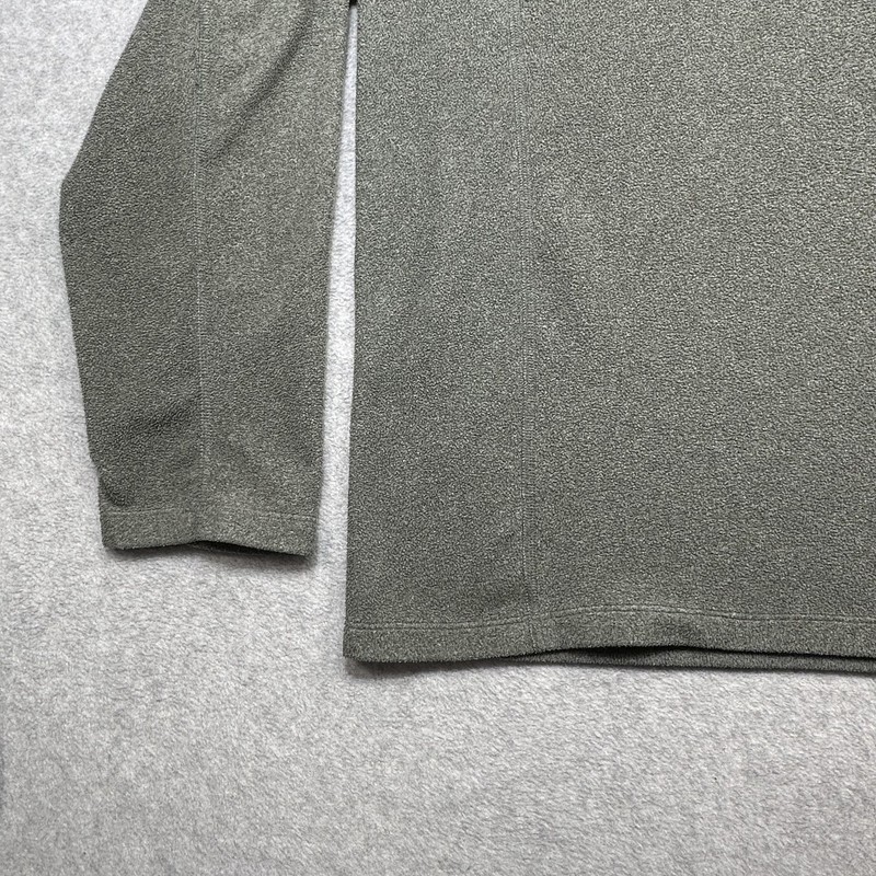 LL Bean Pullover Mens 2XLT Gray 1/4 Zip Fleece Chest Pocket Slightly Fitted gallery