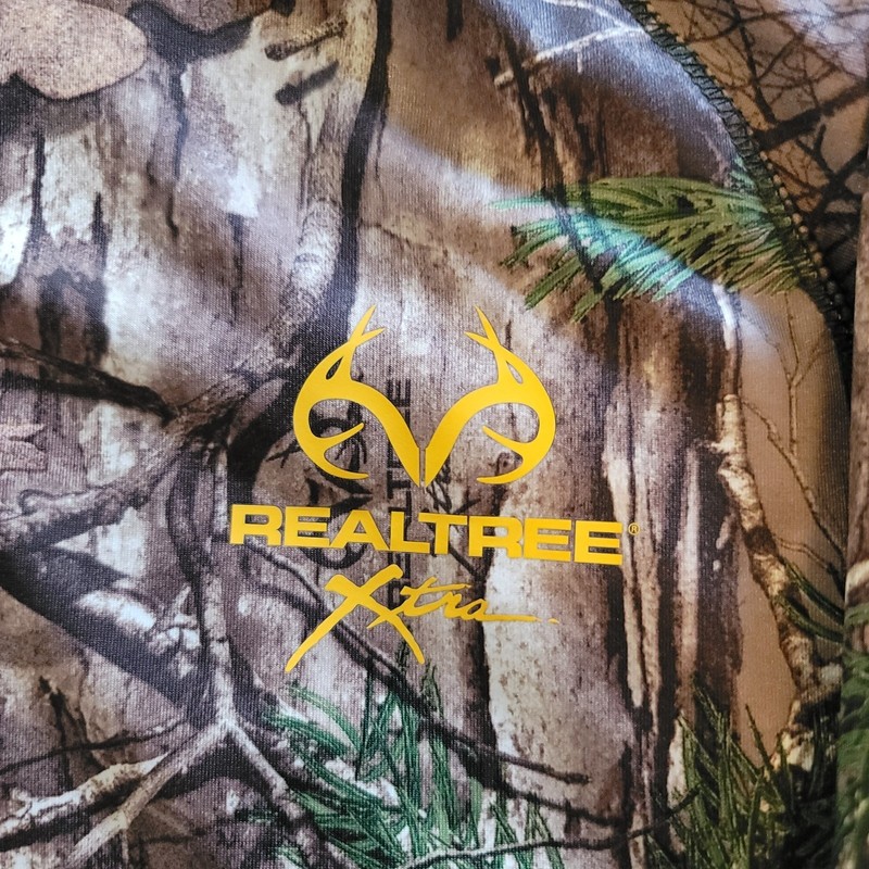 RealTree Men's 2XL Green Camouflage Long Sleeve 1/4 Zip Scent Factor PT 5007 gallery