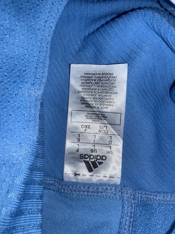 x5 Adidas Mens Primeknit A1 DQ3447 Football Jersey Light Blue White 2-L & 3-XXL gallery