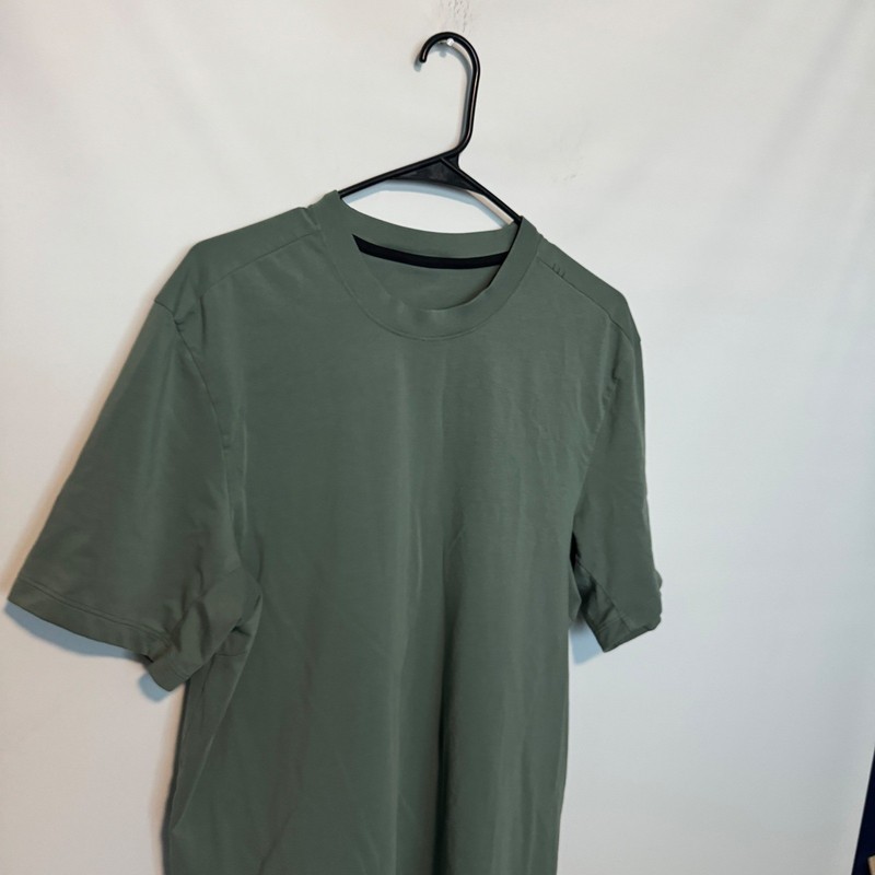 Lululemon Zeroed In Shirt Mens Medium Green Short Sleeve Crew Neck Performance gallery