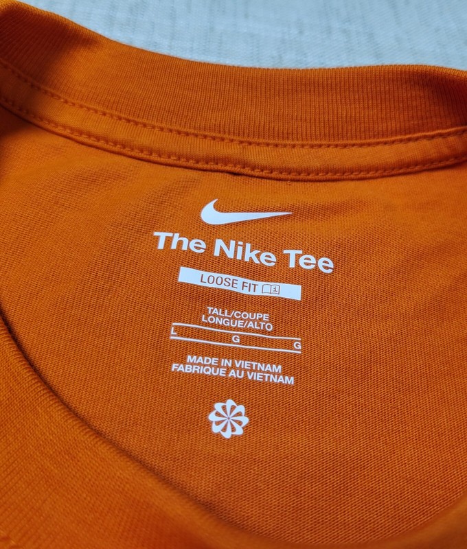 NIKE Air Max90 Shirt Large Tall Mens Campfire Orange Long Sleeve Crewneck Logo gallery