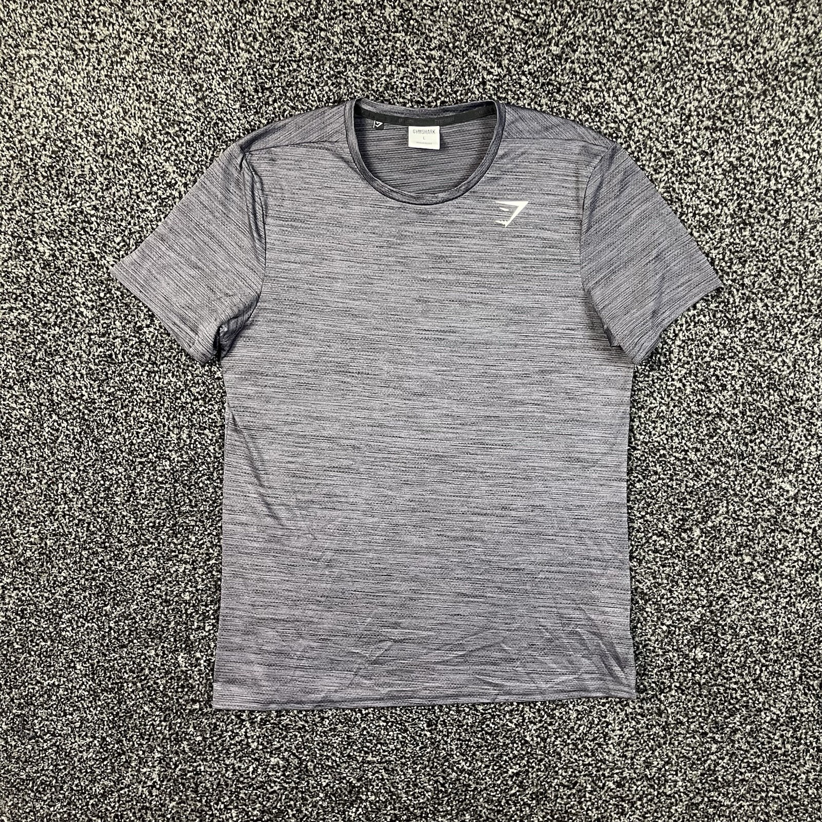 Gymshark T Shirt Mens Large Training Athletic Wear Short Sleeve Polyester Grey gallery