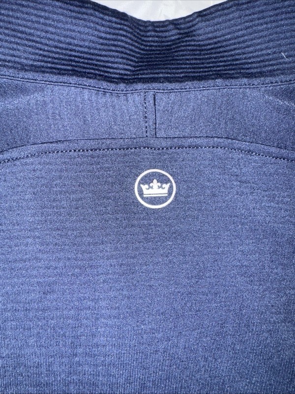 ⛳️Peter Millar Perth Performance 1/4 Zip Crown Soft Stretch Pullover Blue Golf gallery