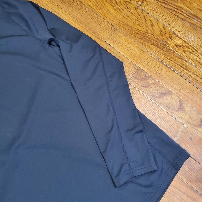 Paddletek Shirt Mens Medium Black Long Sleeve Performance Athletic Stretch Top gallery