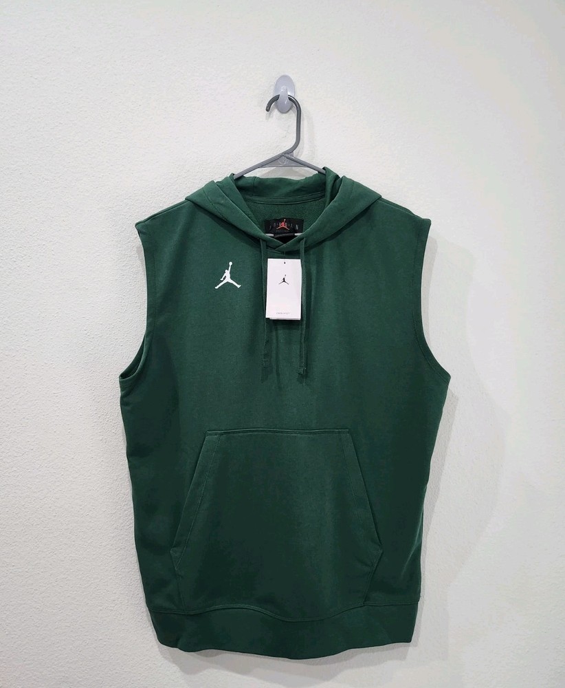 Nike Jordan Dri-FIT Fleece Sleeveless Hoodie Men’s Sz M Training Top DQ7946-315