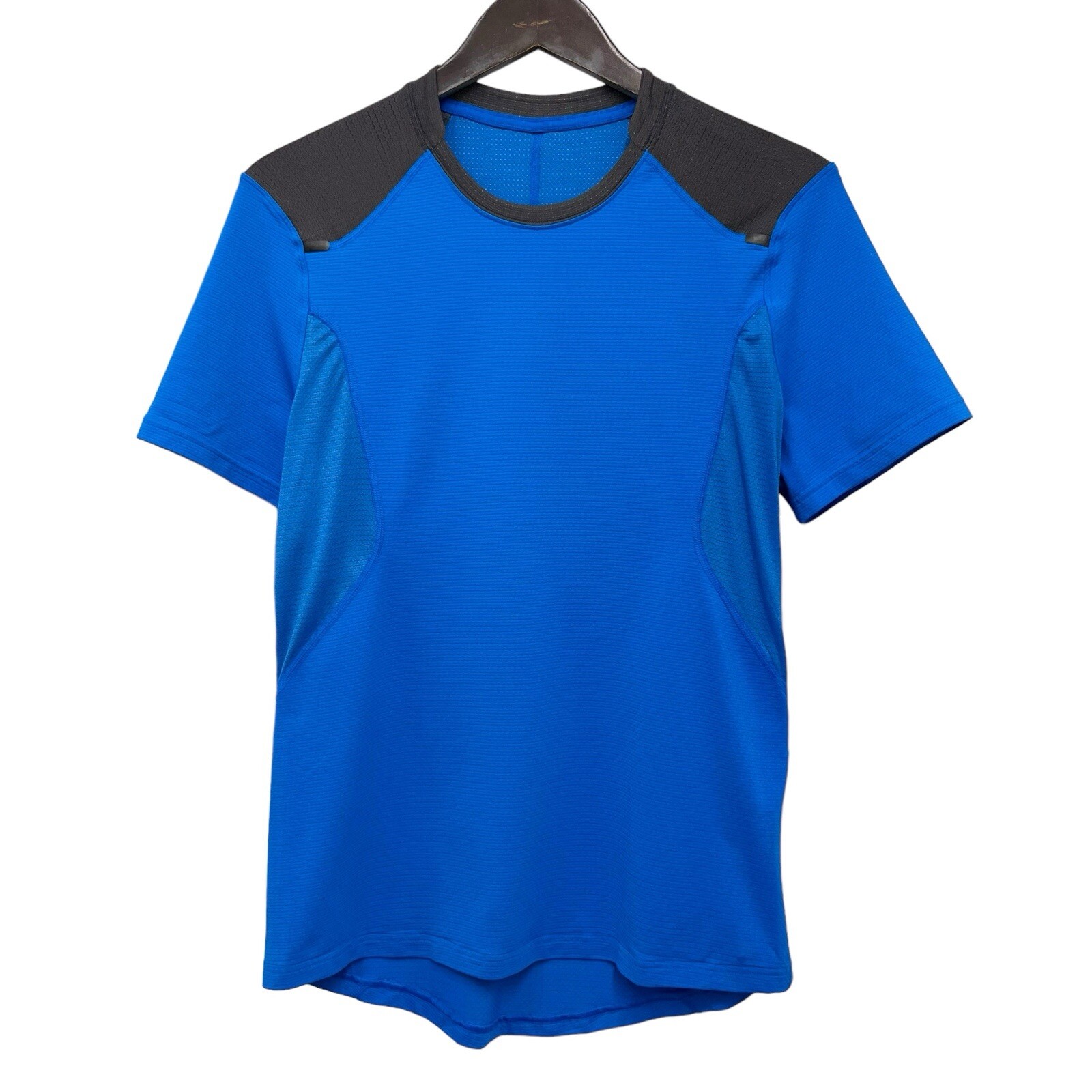 Lululemon Men's Sz Small Light As Air Technical Running Cycling Blue T-Shirt euc gallery