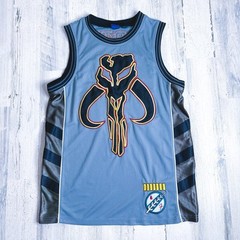 Star Wars Boba Fett Basketball Jersey Men’s Small Mandalorian Embroidered 83