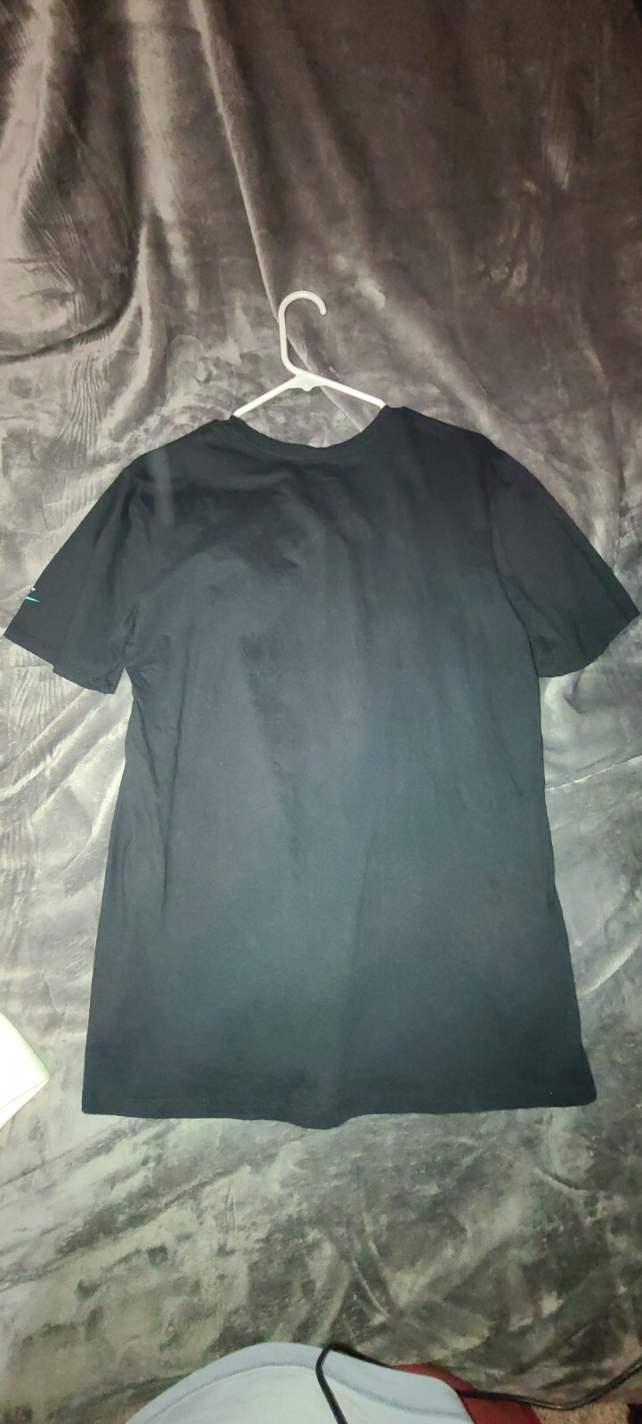 Nike Men's T-Shirt Athletic Logo Swoosh Printed EUC Short Sleeve Tee sz large gallery